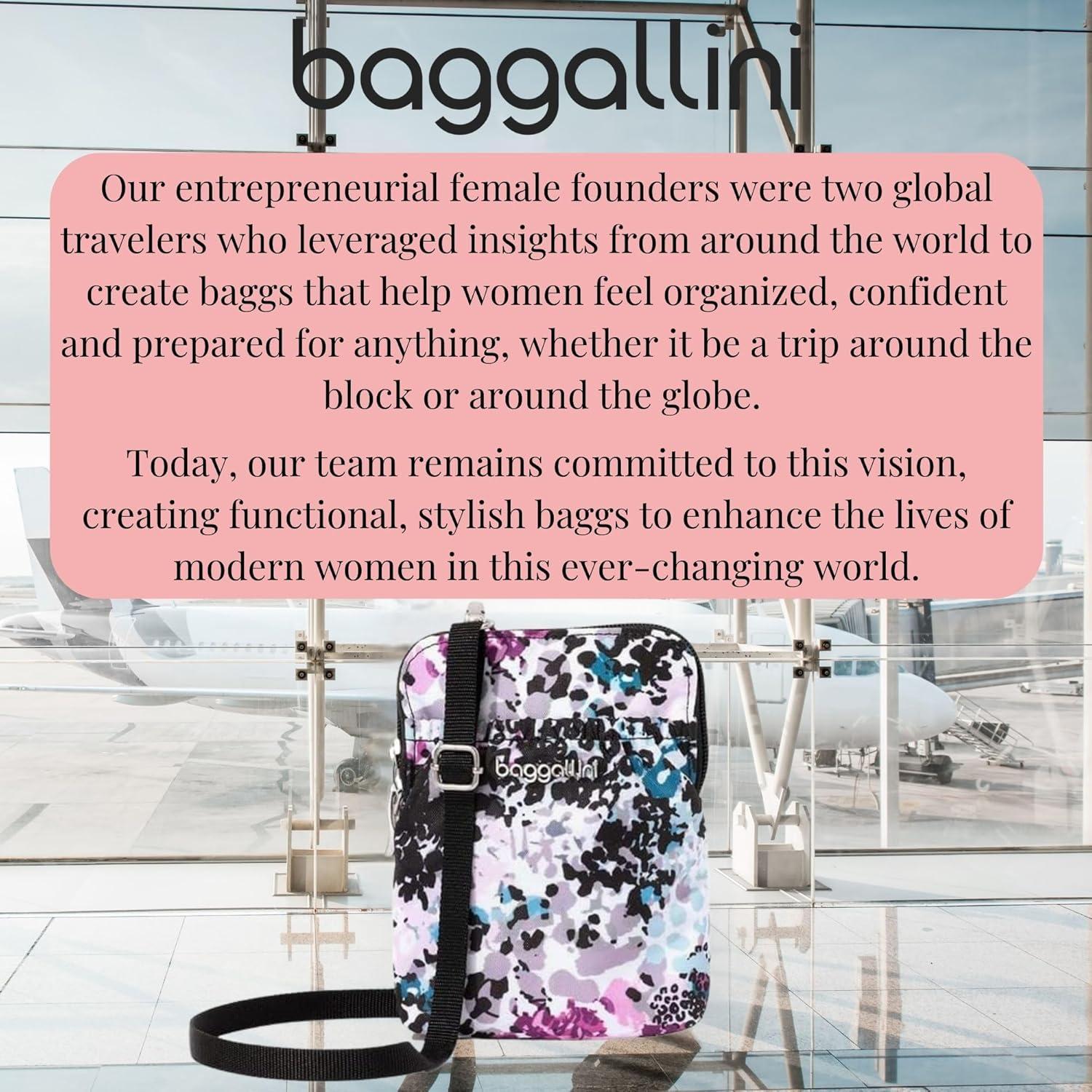 imageBaggallini Bryant Pouch Small Crossbody Bag for Women  Phone Purse with Crossbody Strap  Lightweight Crossbody PouchAbstract Cheetah