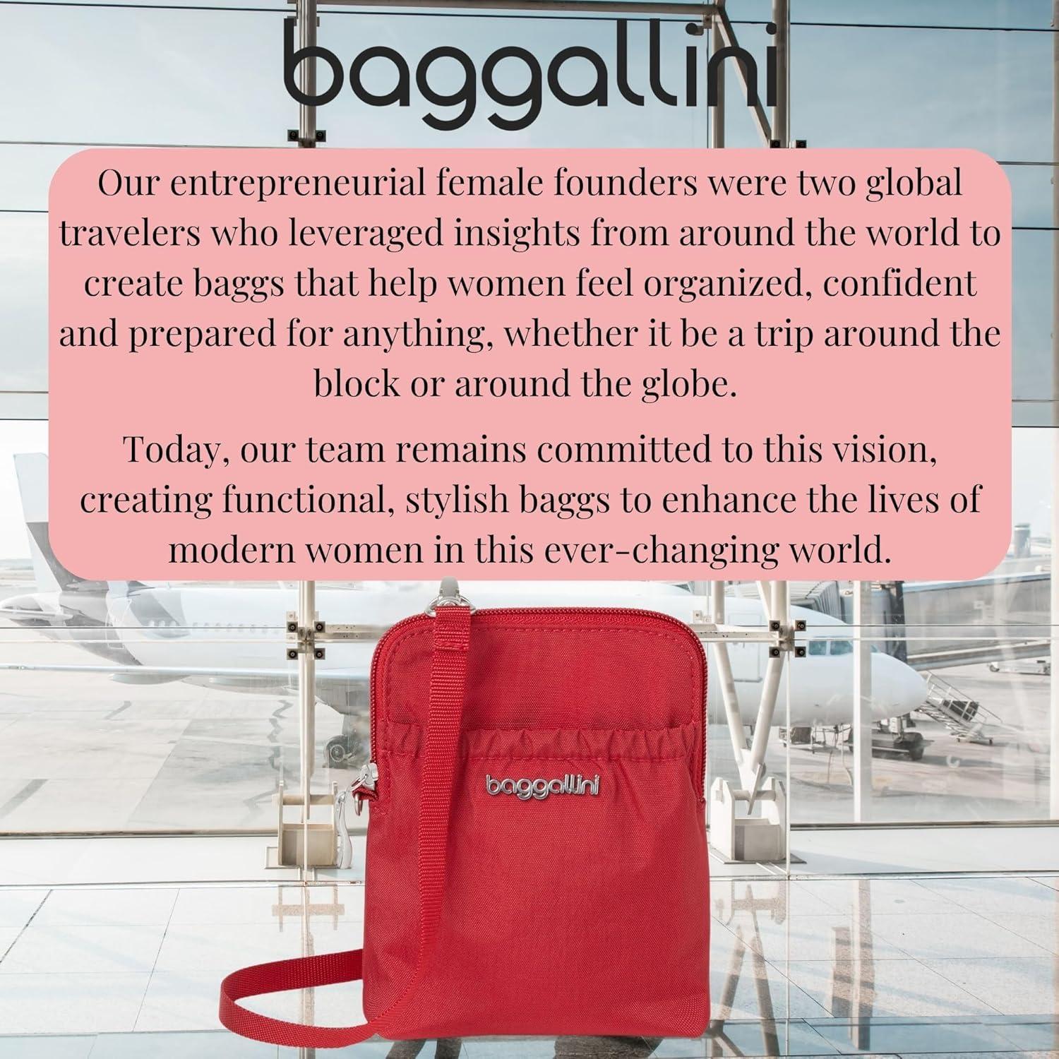 imageBaggallini Bryant Pouch Small Crossbody Bag for Women  Phone Purse with Crossbody Strap  Lightweight Crossbody PouchApple