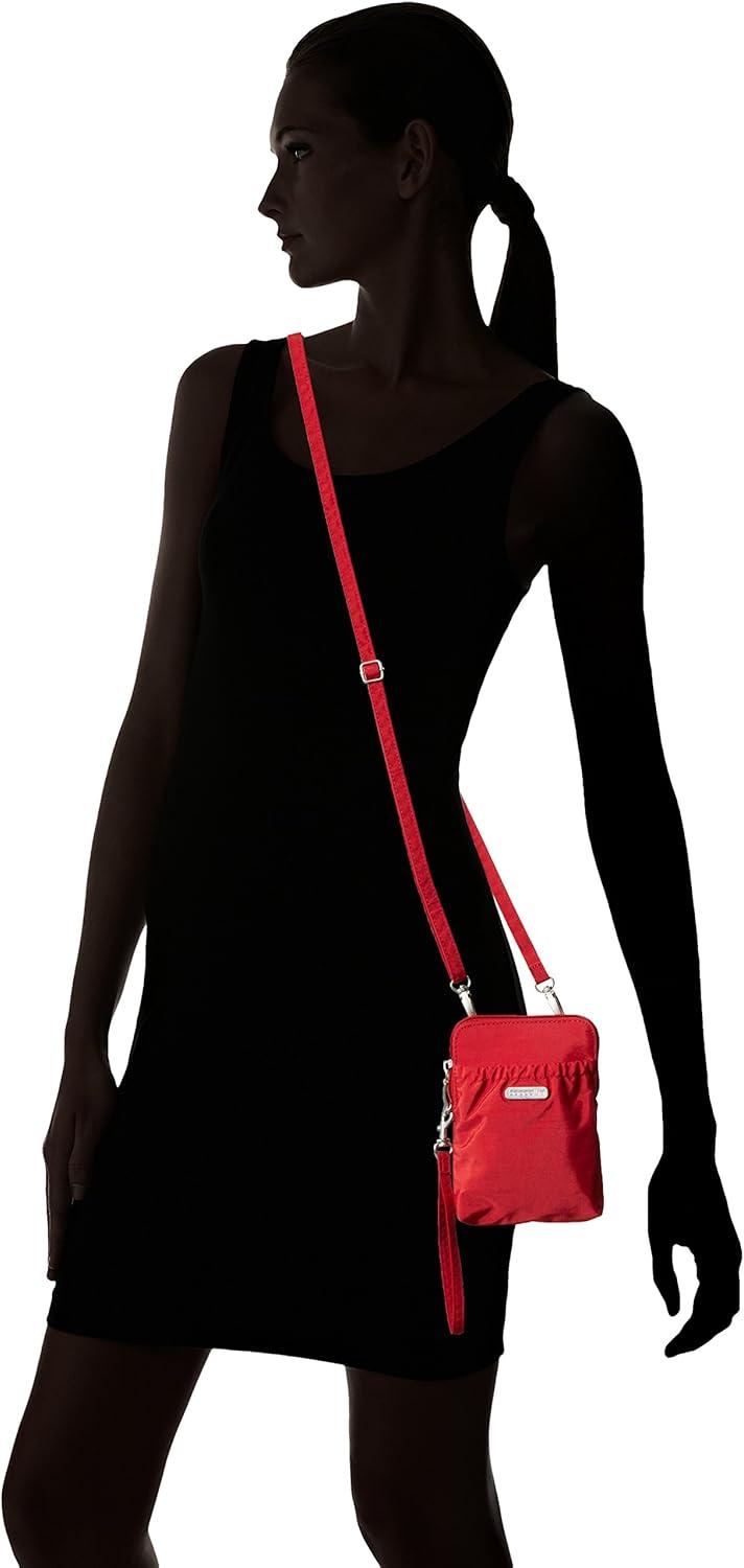 imageBaggallini Bryant Pouch Small Crossbody Bag for Women  Phone Purse with Crossbody Strap  Lightweight Crossbody PouchApple