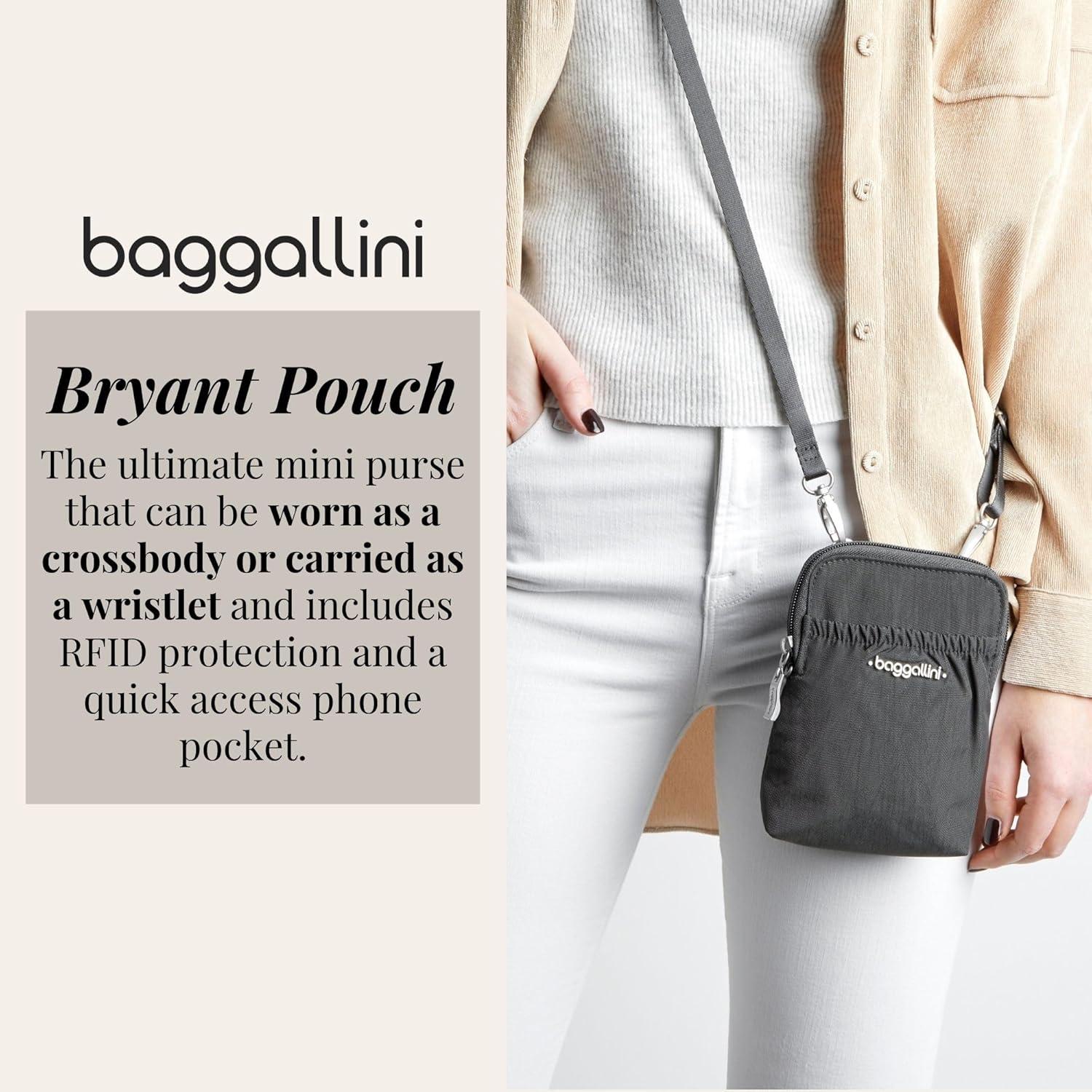 imageBaggallini Bryant Pouch Small Crossbody Bag for Women  Phone Purse with Crossbody Strap  Lightweight Crossbody PouchBeach