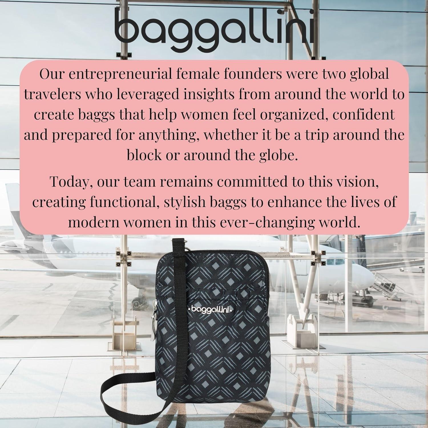 imageBaggallini Bryant Pouch Small Crossbody Bag for Women  Phone Purse with Crossbody Strap  Lightweight Crossbody PouchCharcoal Link
