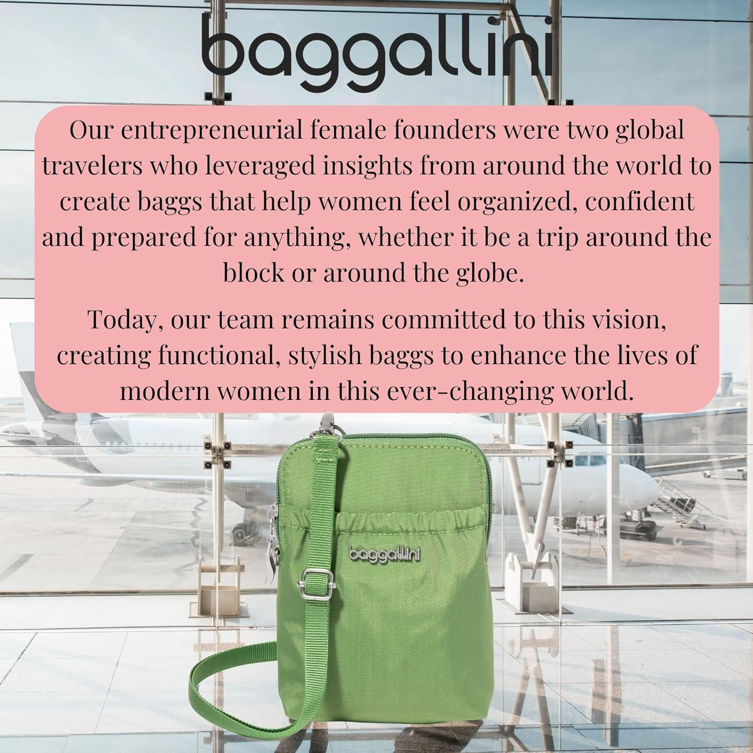imageBaggallini Bryant Pouch Small Crossbody Bag for Women  Phone Purse with Crossbody Strap  Lightweight Crossbody PouchMoss