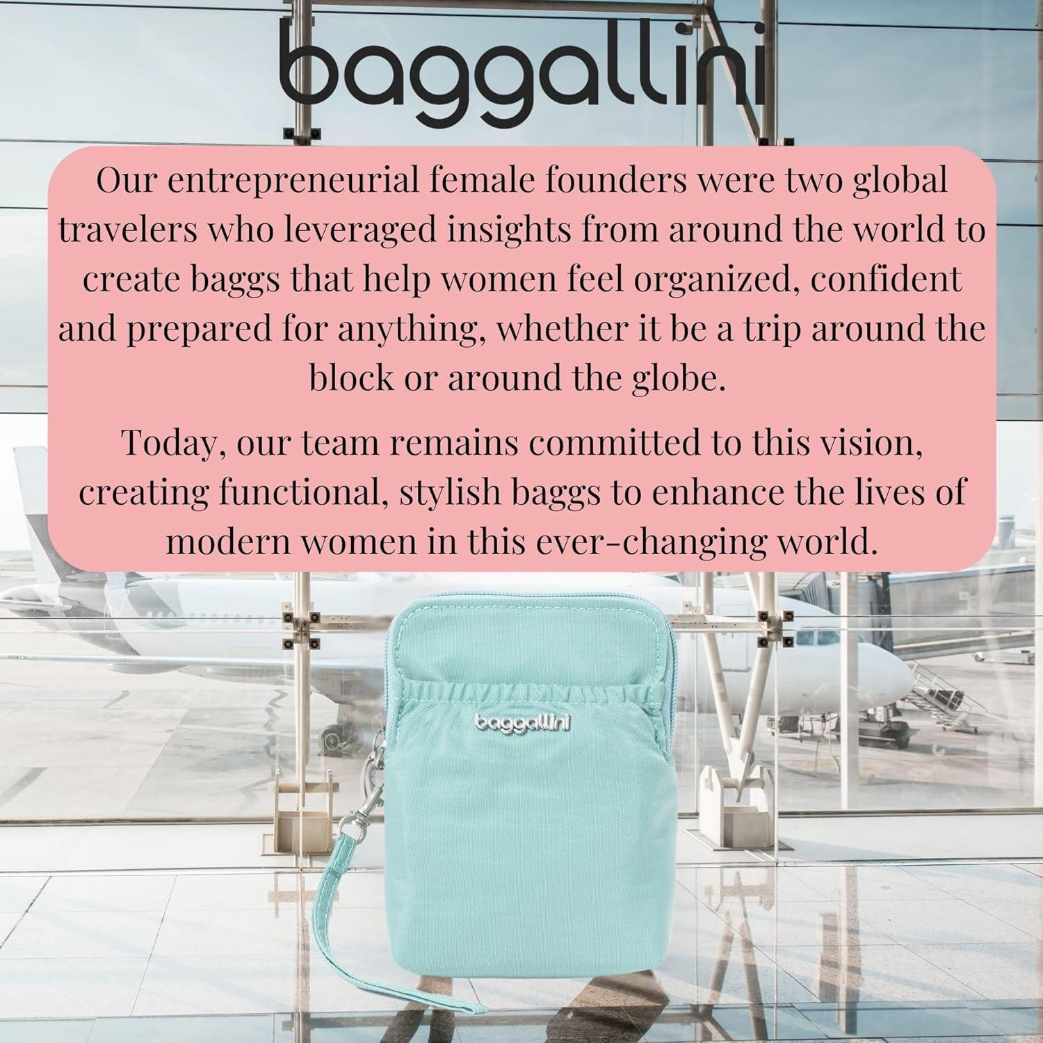 imageBaggallini Bryant Pouch Small Crossbody Bag for Women  Phone Purse with Crossbody Strap  Lightweight Crossbody PouchSeaglass