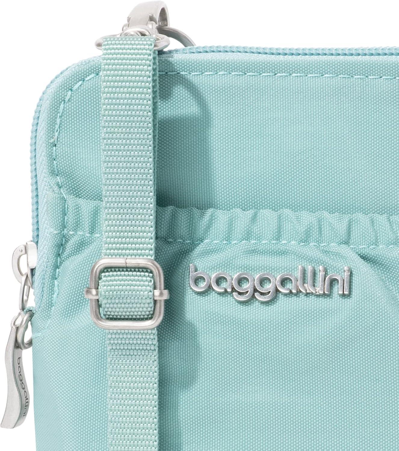 imageBaggallini Bryant Pouch Small Crossbody Bag for Women  Phone Purse with Crossbody Strap  Lightweight Crossbody PouchSeaglass