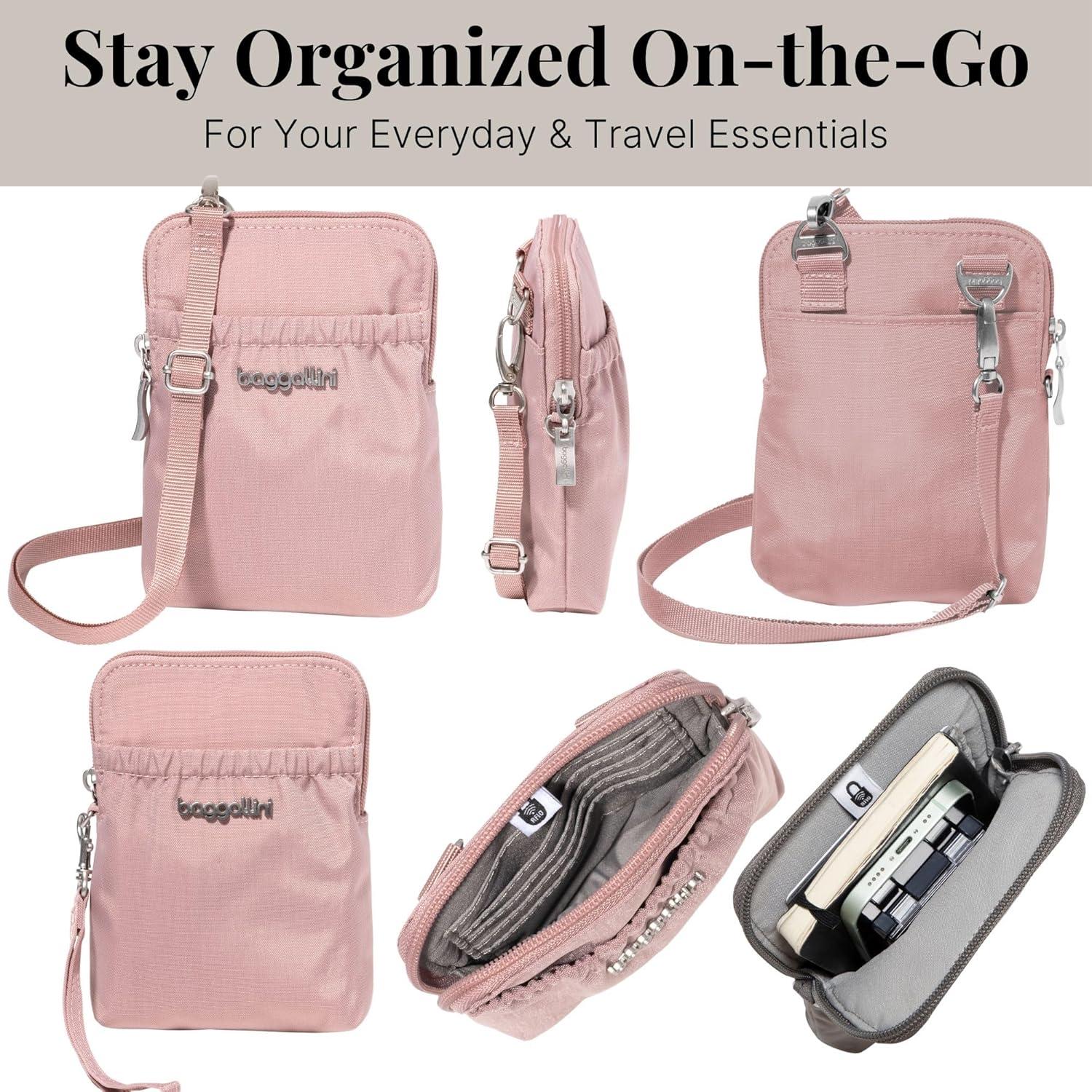 imageBaggallini Bryant Pouch Small Crossbody Bag for Women  Phone Purse with Crossbody Strap  Lightweight Crossbody PouchWoodrose