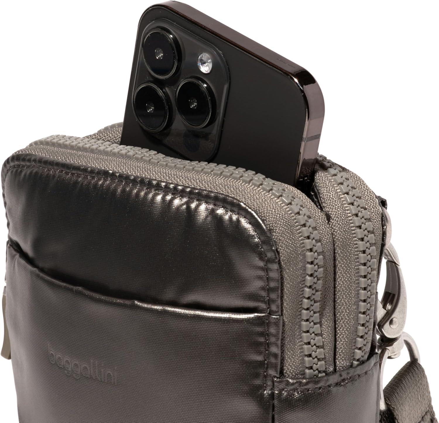 imageBaggallini Modern Take Two RFID CrossbodyGunmetal Puff