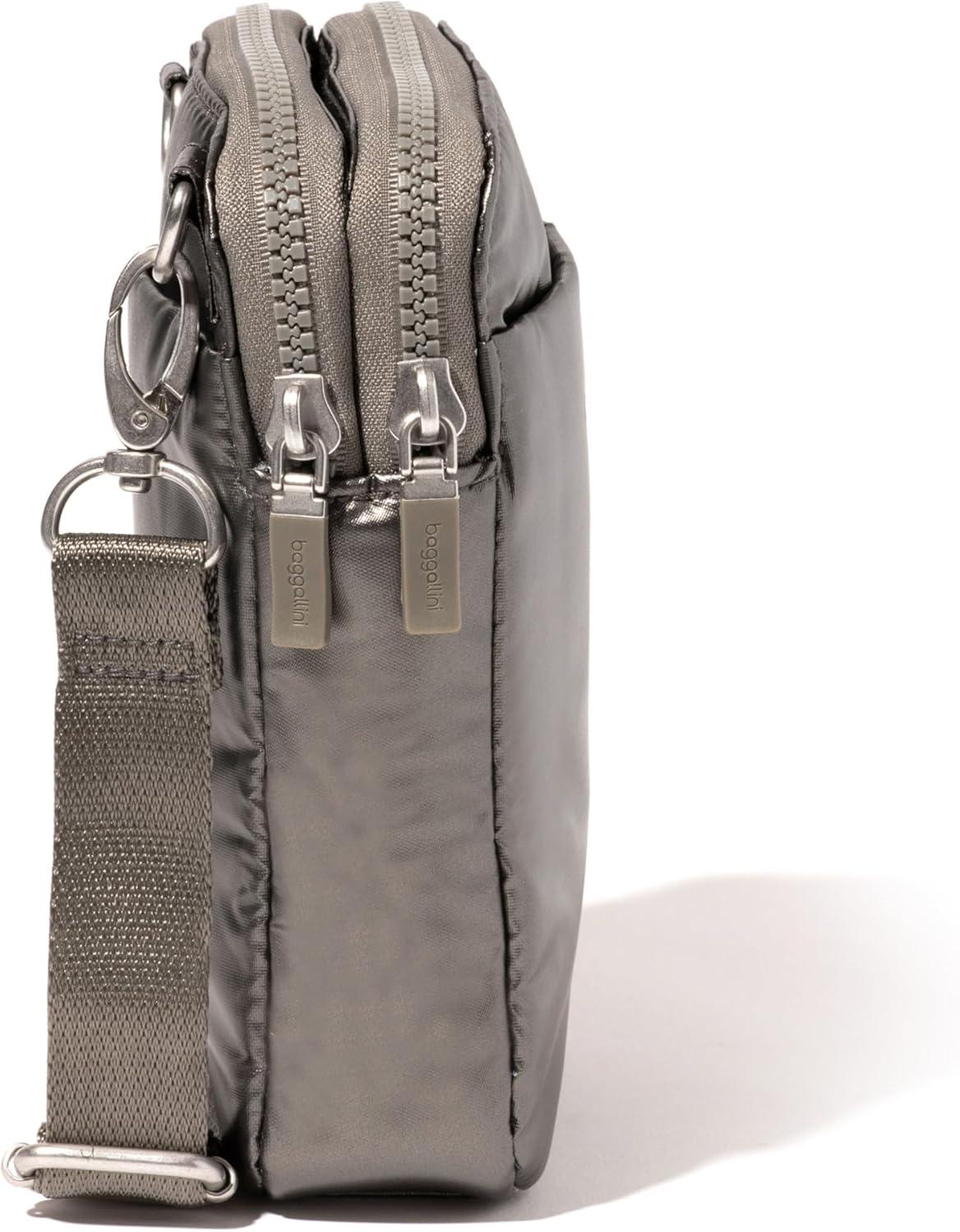 imageBaggallini Modern Take Two RFID CrossbodyGunmetal Puff