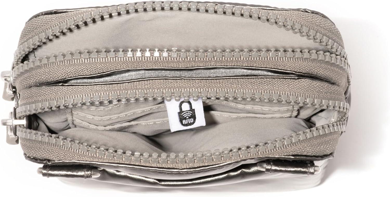 imageBaggallini Modern Take Two RFID CrossbodyGunmetal Puff
