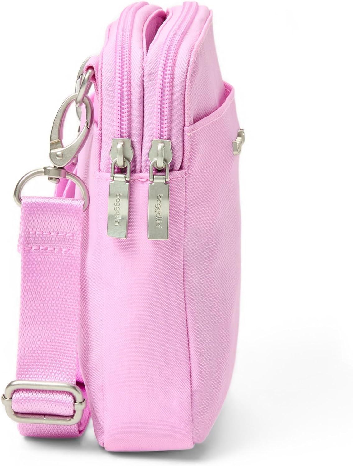 imageBaggallini Modern Take Two RFID CrossbodyHibiscus Pink