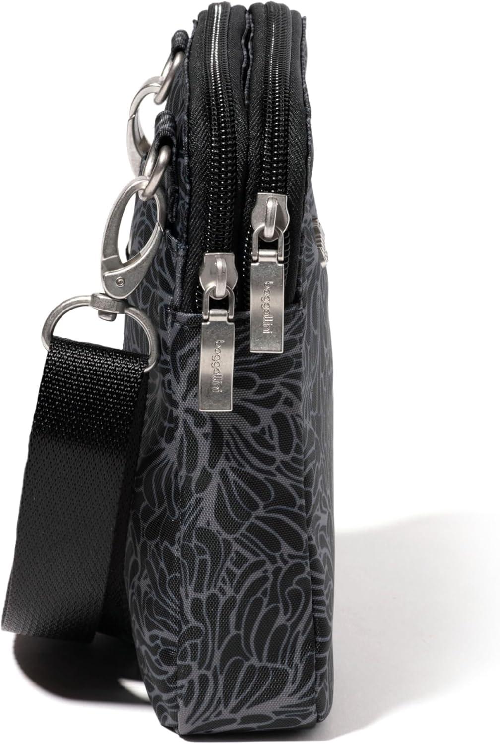 imageBaggallini Modern Take Two RFID CrossbodyMidnight Blossom Print