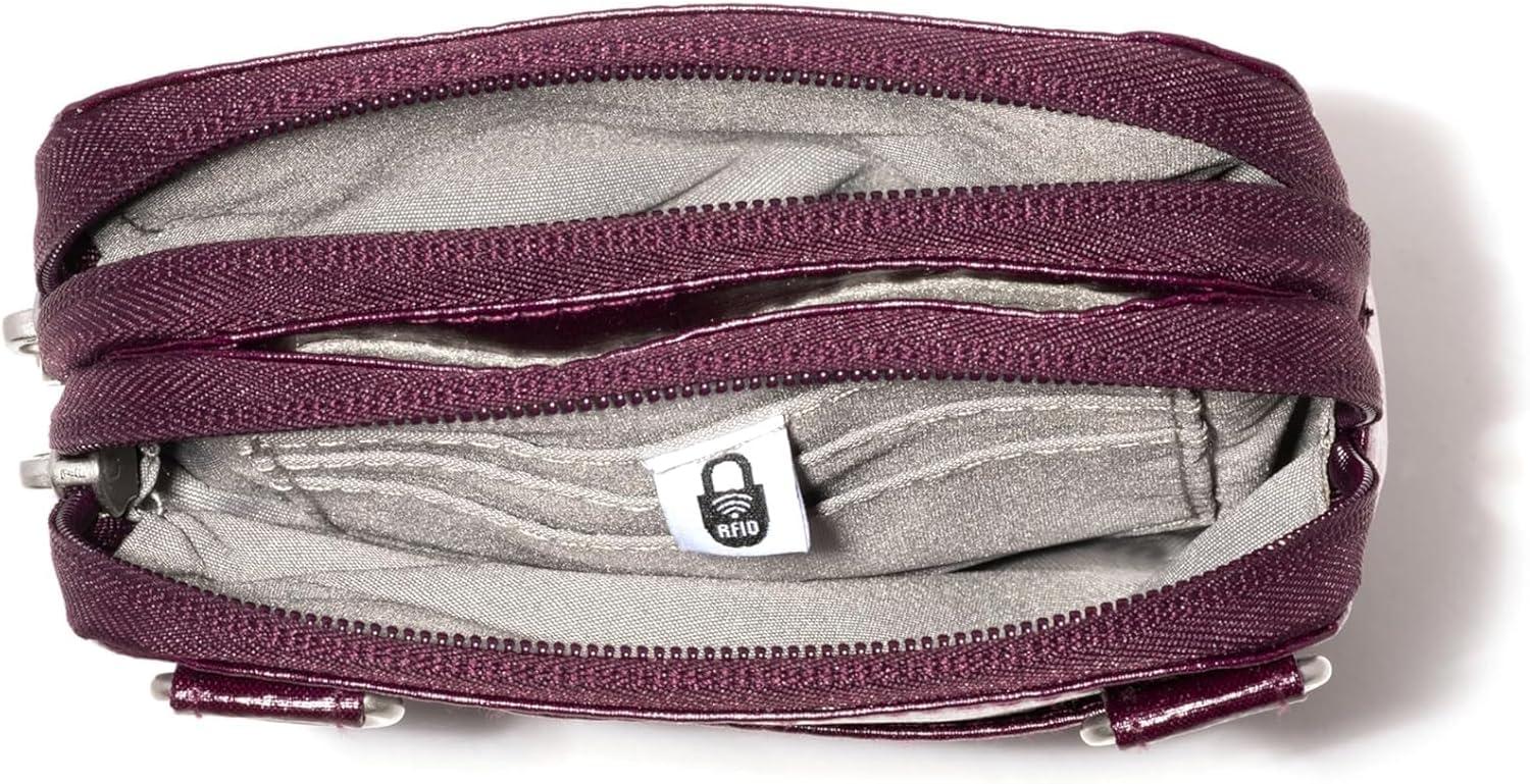 imageBaggallini Modern Take Two RFID CrossbodyMulberry Gloss Ripstop