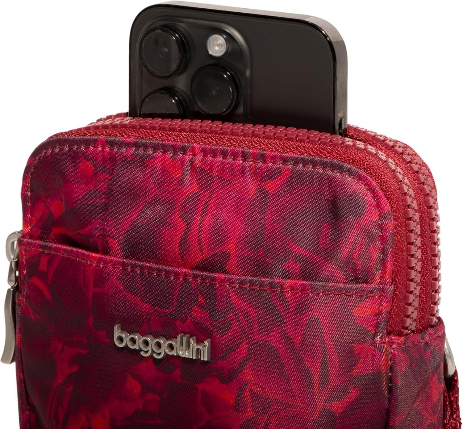 imageBaggallini Modern Take Two RFID CrossbodyRed Divine Rose
