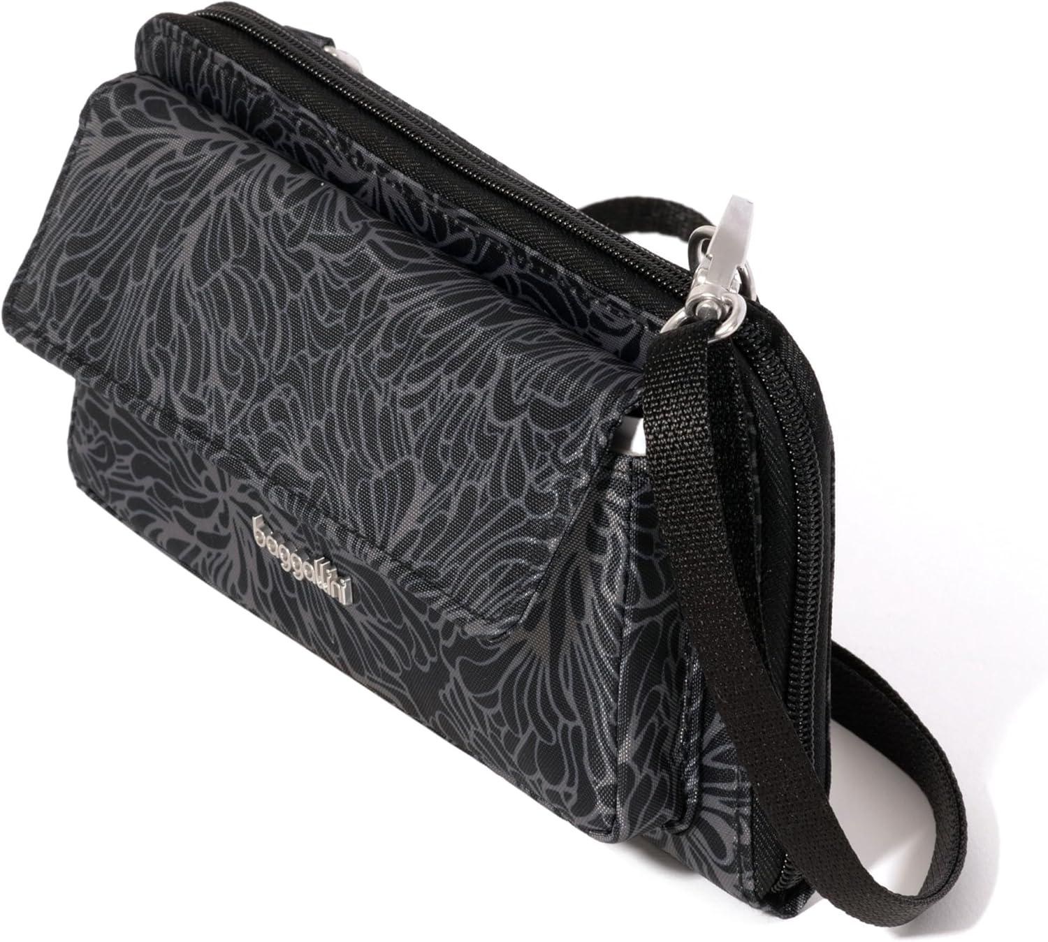 imageBaggallini RFID Phone Wallet CrossbodyMidnight Blossom