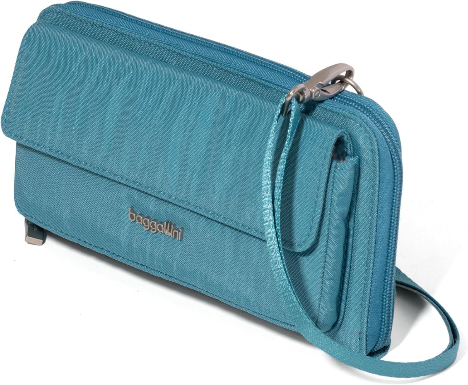 imageBaggallini RFID Phone Wallet CrossbodySeaside Blue