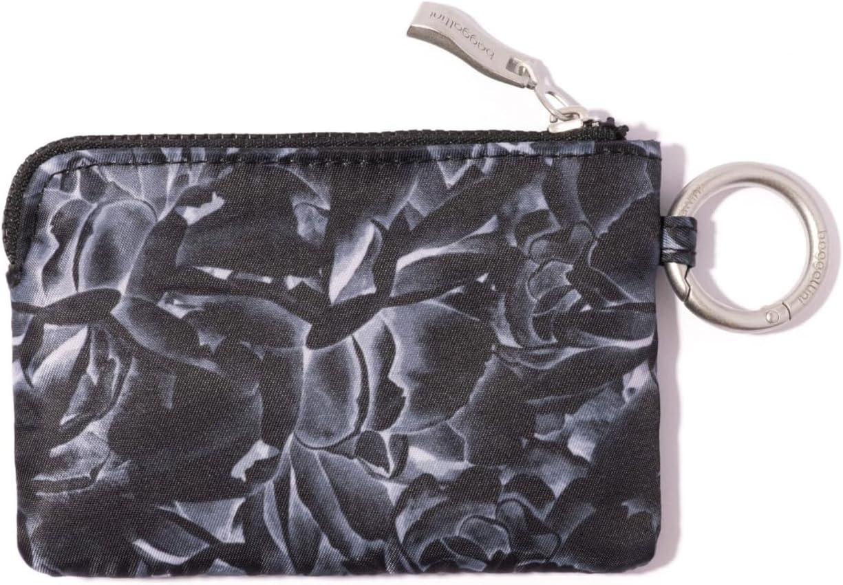 imageBaggallini Womens RFID Card CaseBlack Divine Rose