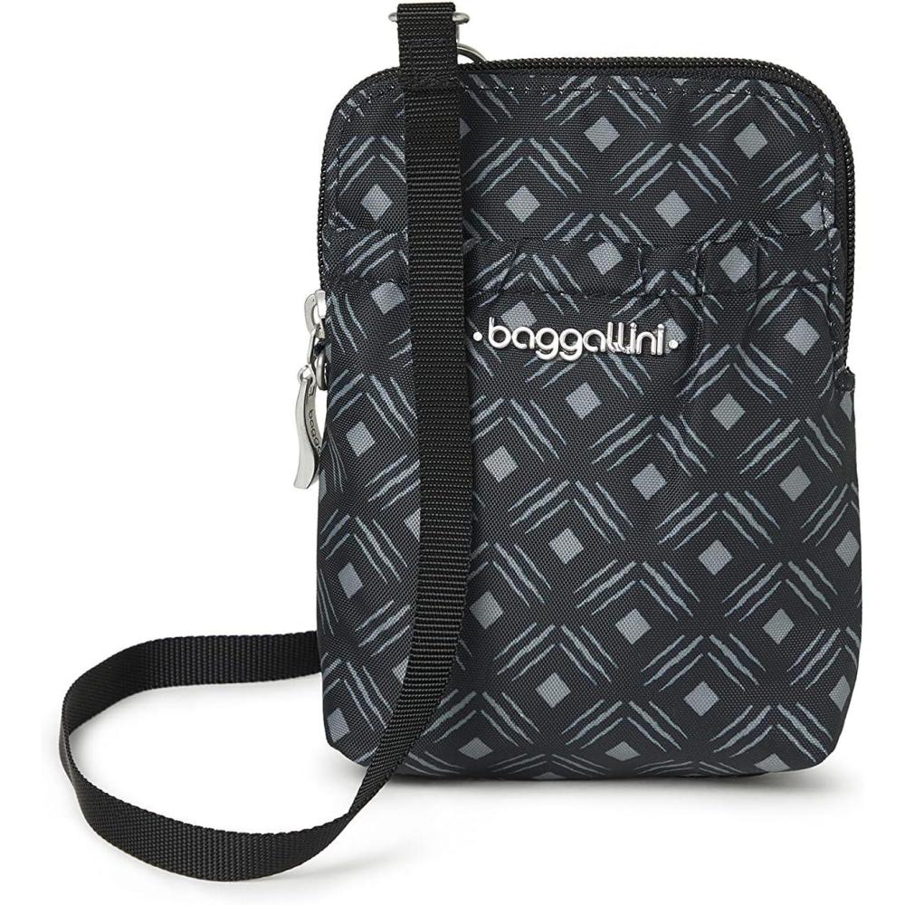 imageBaggallini Bryant Pouch Small Crossbody Bag for Women  Phone Purse with Crossbody Strap  Lightweight Crossbody PouchCharcoal Link