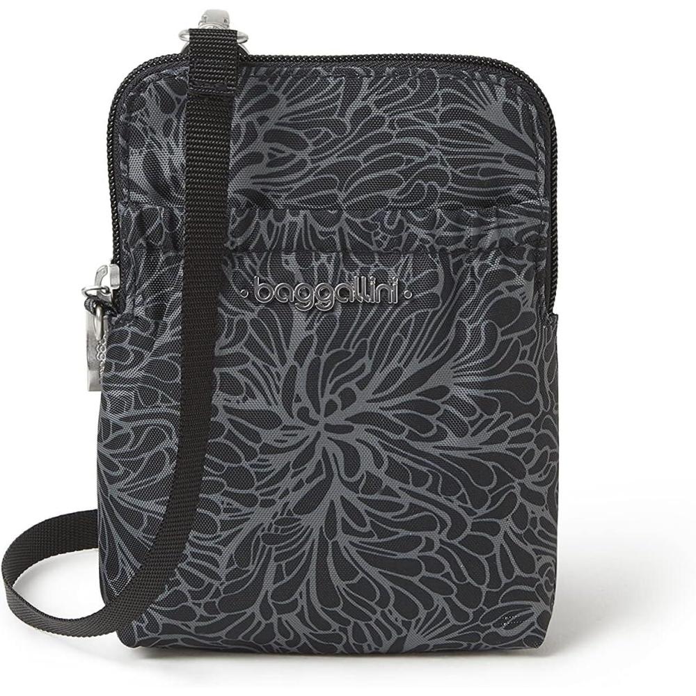 imageBaggallini Bryant Pouch Small Crossbody Bag for Women  Phone Purse with Crossbody Strap  Lightweight Crossbody PouchMidnight Blossom Print