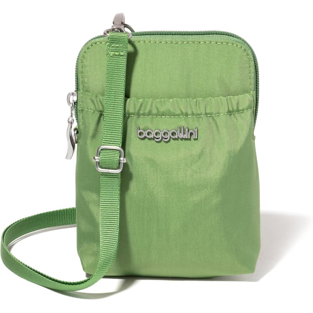 imageBaggallini Bryant Pouch Small Crossbody Bag for Women  Phone Purse with Crossbody Strap  Lightweight Crossbody PouchMoss