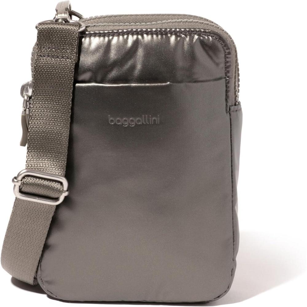 imageBaggallini Modern Take Two RFID CrossbodyGunmetal Puff