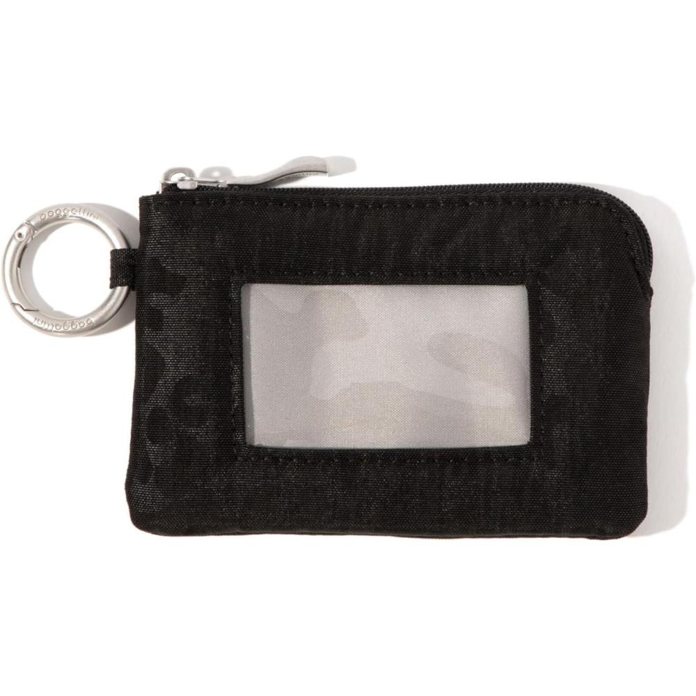 imageBaggallini Womens RFID Card CaseBlack Cheetah Emboss