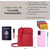 imageBaggallini Bryant Pouch Small Crossbody Bag for Women  Phone Purse with Crossbody Strap  Lightweight Crossbody PouchApple