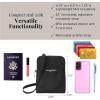 imageBaggallini Bryant Pouch Small Crossbody Bag for Women  Phone Purse with Crossbody Strap  Lightweight Crossbody PouchBlack With Sand Lining
