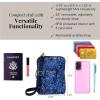 imageBaggallini Bryant Pouch Small Crossbody Bag for Women  Phone Purse with Crossbody Strap  Lightweight Crossbody PouchInk Hydrangea