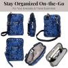 imageBaggallini Bryant Pouch Small Crossbody Bag for Women  Phone Purse with Crossbody Strap  Lightweight Crossbody PouchInk Hydrangea