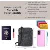 imageBaggallini Bryant Pouch Small Crossbody Bag for Women  Phone Purse with Crossbody Strap  Lightweight Crossbody PouchMidnight Blossom Print