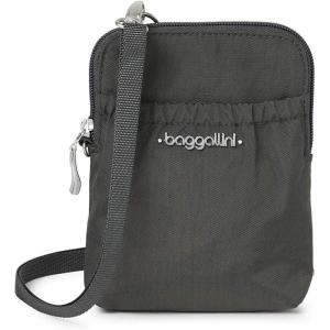imageBaggallini Bryant Pouch Small Crossbody Bag for Women  Phone Purse with Crossbody Strap  Lightweight Crossbody PouchCharcoal