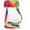imageBaggallini Stadium Clear Bryant CrossbodyClear Rainbow Pride