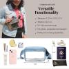 imageBaggallini Womens Clear Stadium Belt Bag Fanny PackCornflower