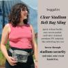 imageBaggallini Womens Clear Stadium Belt Bag Fanny PackFrench Navy
