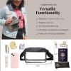 imageBaggallini Womens Clear Stadium Belt Bag Fanny PackMidnight Blossom Print