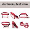 imageBaggallini Womens Clear Stadium Belt Bag Fanny PackRed