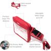 imageBaggallini Womens Clear Stadium Belt Bag Fanny PackRed