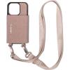 imageBaggallini On The Go iPhone Card Case Crossbody  Lightweight iPhone Case Designed for iPhone 13 iPhone 14 iPhone 15 and iPhone 15 ProBlush Shimmer