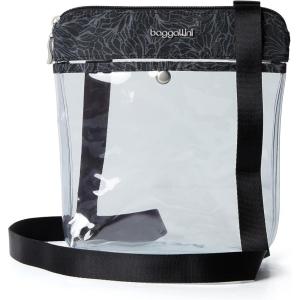 imageBaggallini Clear Stadium CrossbodyMidnight Blossom Print