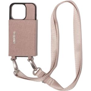imageBaggallini On The Go iPhone Card Case Crossbody  Lightweight iPhone Case Designed for iPhone 13 iPhone 14 iPhone 15 and iPhone 15 ProBlush Shimmer