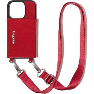 imageBaggallini On The Go iPhone Card Case Crossbody  Lightweight iPhone Case Designed for iPhone 13 iPhone 14 iPhone 15 and iPhone 15 ProCrimson Red