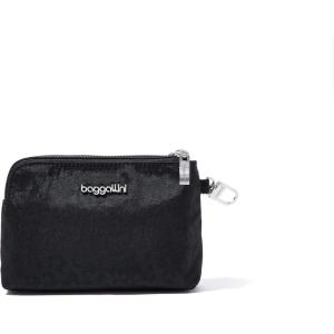 imageBaggallini On the Go Daily RFID PouchBlack Cheetah Emboss