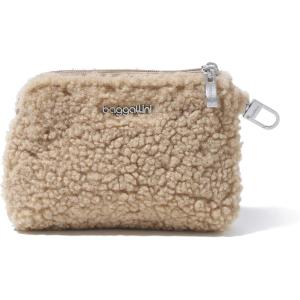 imageBaggallini On the Go Daily RFID PouchTaupe Faux Shearling