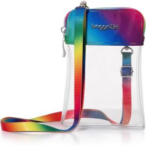 imageBaggallini Stadium Clear Bryant CrossbodyClear Rainbow Pride