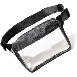 imageBaggallini Womens Clear Stadium Belt Bag Fanny PackMidnight Blossom Print