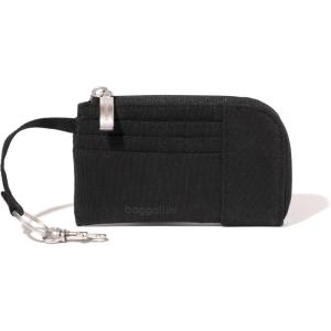 imageBaggallini Womens RFID Zip Card CaseBlack