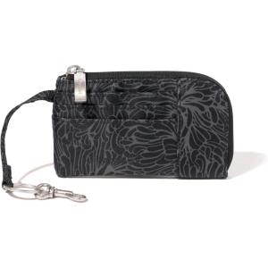 imageBaggallini Womens RFID Zip Card CaseMidnight Blossom Print