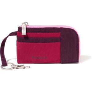 imageBaggallini Womens RFID Zip Card CaseMulberry Color Block