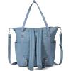 imageBaggallini Nolita Convertible Backpack  14x11 Inch Travel Backpack with 16 Inch Laptop Sleeve  Lightweight Luggage BackpackCornflower Twill