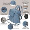 imageBaggallini Nolita Convertible Backpack  14x11 Inch Travel Backpack with 16 Inch Laptop Sleeve  Lightweight Luggage BackpackCornflower Twill