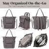 imageBaggallini Nolita Convertible Backpack  14x11 Inch Travel Backpack with 16 Inch Laptop Sleeve  Lightweight Luggage BackpackSmoke Twill